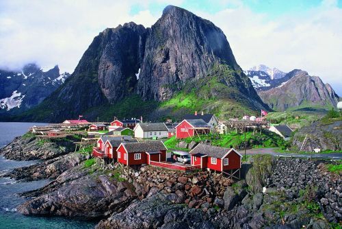 czerwone domki, Norwegia