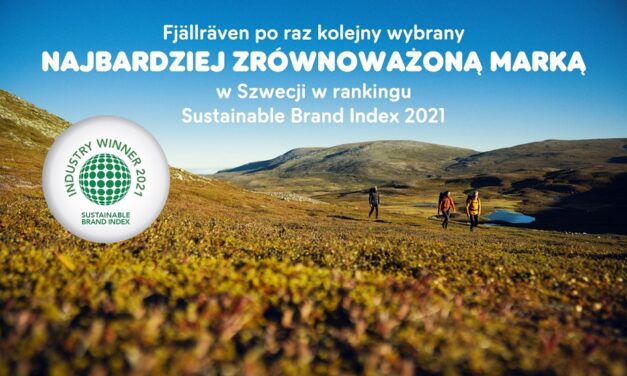 Fjällräven po raz kolejny wybrany najbardziej zrównoważoną marką w Szwecji w rankingu Sustainable Brand Index 2021